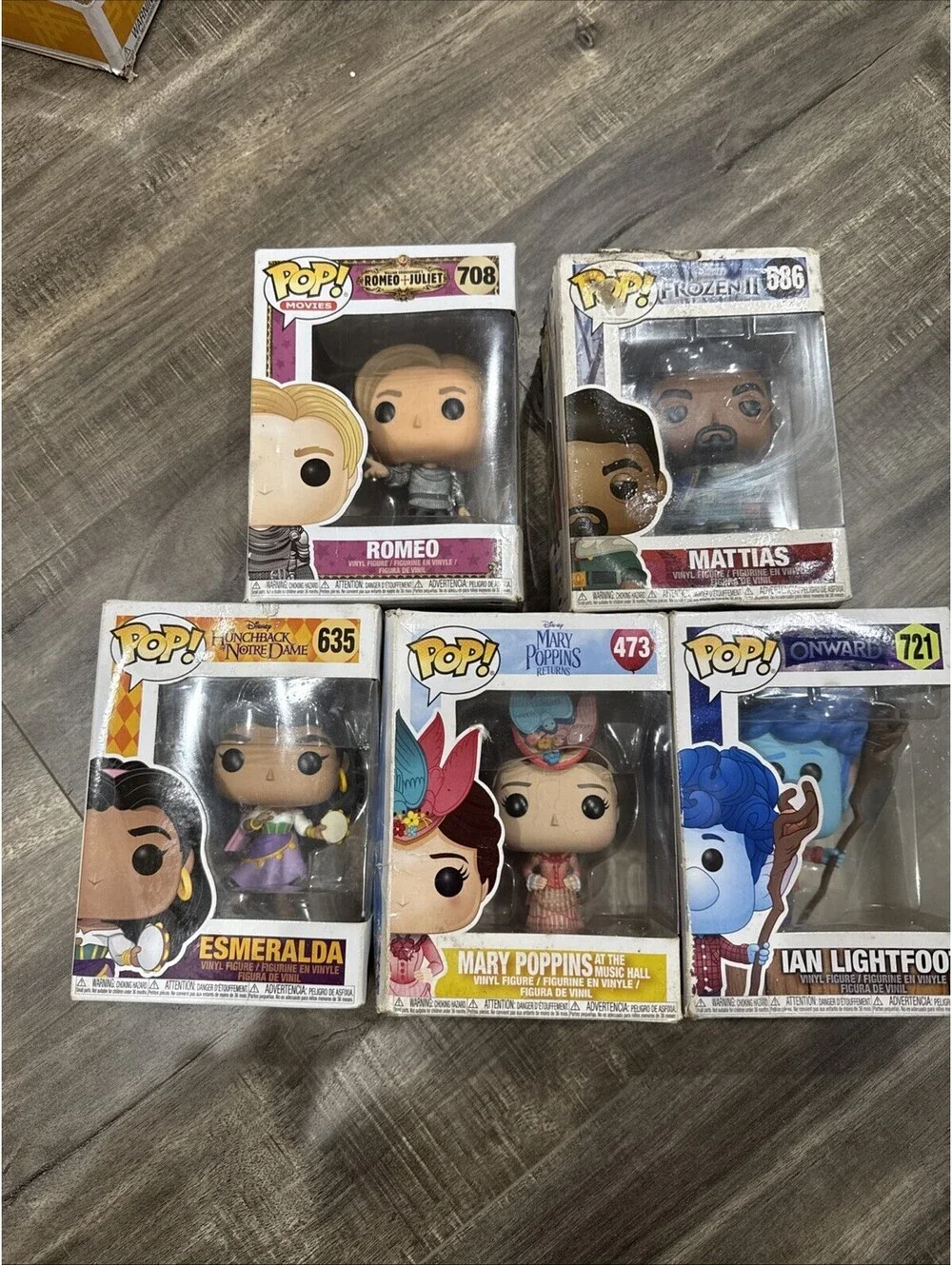 **5-LOT**  Funko Pops - Children’s Movie Themed